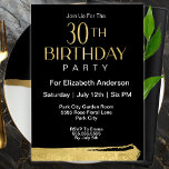Invitation Brosse d'or moderne Stroke 30e anniversaire<br><div class="desc">Brosse D'Or Moderne Grève Anniversaire Invitations Pour Les Femmes. Il Est Facile De Modifier L'Exemple De Texte En Cliquant Personnaliser Ce Modèle. Cliquez Sur Modifier À L'Aide De L'Outil De Création Pour Modifier Le Type De Police, La Couleur De Police, La Taille De Police, Ou Pour Ajouter/Supprimer/Modifier Le Texte Ou...</div>
