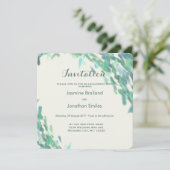 Invitation Brosse impressionniste coups de mariage moderne me (Debout devant)