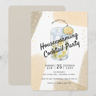 Invitation Brosse moderne coups de feu Houseéchauffement Cock