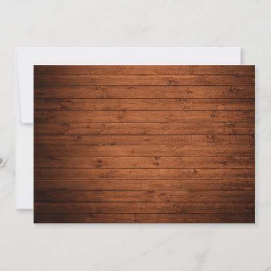 Invitation Brosse Script Enregistrer La Date Adventure Wood C (Dos)