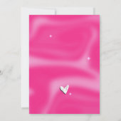 Invitation Brosses rose y2k rétro Graduation (Dos)