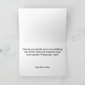 Invitation Brother Be My Groomsman Request Card (Intérieur)