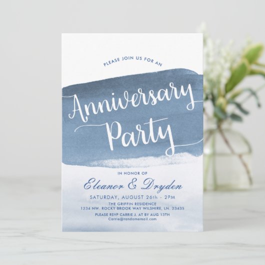 Invitation Brouillard de Lake Harbor | Fête d'anniversaire (Debout devant)