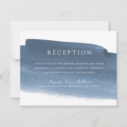 Invitation Brouillard de Lake Harbor | Réception de mariage (Devant)