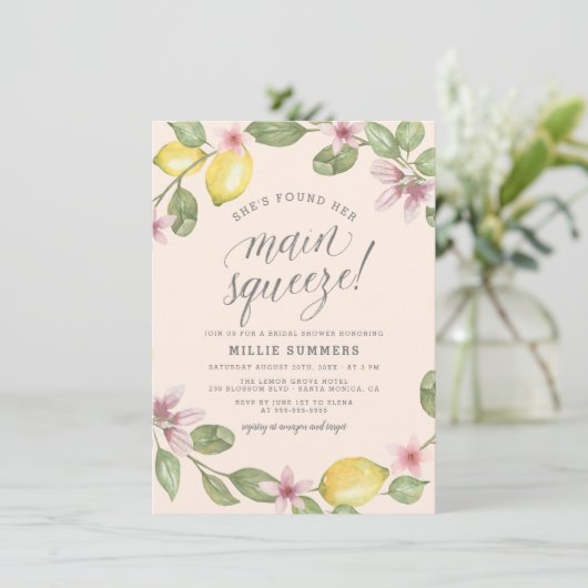 Invitation Brouiller | Fête des mariées principale de courge  (Debout devant)