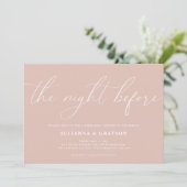 Invitation Brouiller La Nuit Avant Le Dîner De La Répétition  (Debout devant)