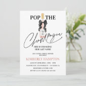 Invitation Brouiller Pop La Fête des mariées Champagne (Debout devant)