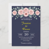 Invitation Broussage minimal et Mariage de marine (Devant)