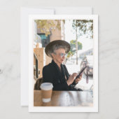 Invitation Brown and Cream Aesthetic Retirement Party Photo  (Dos)