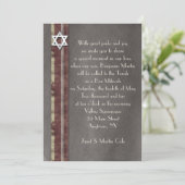 Invitation Brown Bar Mitzvah (Debout devant)