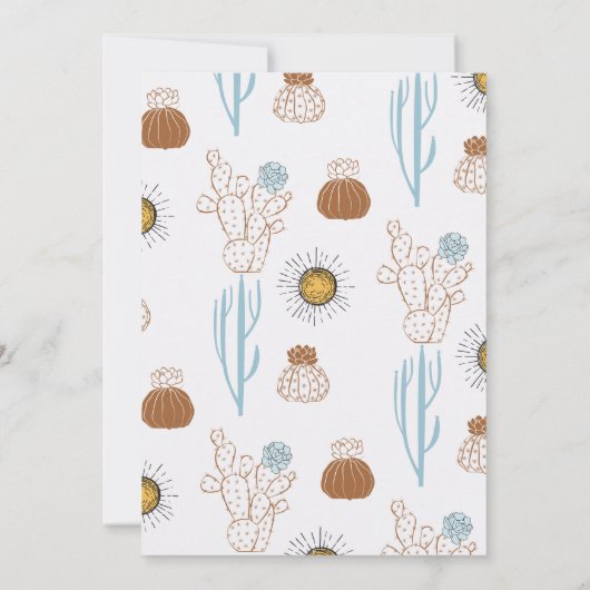 Invitation Brown bleu moderne Comment l'Occident était un ann (Dos)