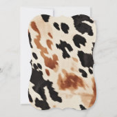 Invitation Brown Cream Black Western Cowhide (Dos)
