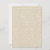 Invitation Brown de girafe (Dos)