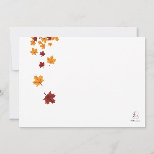 Invitation Brown de hibou (Dos)