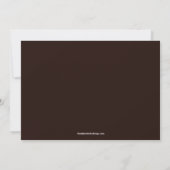 Invitation Brown et blanche pour les fêtes d'hiver (Dos)