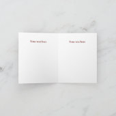 Invitation Brown et rouge Turquie Thanksgiving Follot (Intérieur)