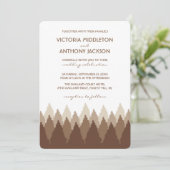 Invitation Brown Forest Range Mariage (Debout devant)