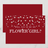 Invitation Brown Parties scintillant Sillver Serez-Vous Ma Fi (Devant / Derrière)