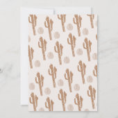 Invitation Brown Petit Cowboy Bleu Sur Le Chemin Baby shower (Dos)