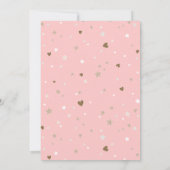 Invitation Brown rose Princesse Unicorn 1er anniversaire (Dos)