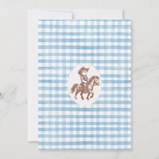 Invitation Brown rustique Comment West a été un 1er anniversa (Dos)