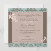 Invitation BRS Damask Invitation Carré B (Dos)