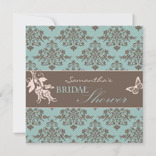 Invitation BRS Damask Invitation Carré B (Devant)
