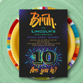 Invitation Bruh Ado Boy Anniversaire