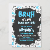 Invitation Bruh Anniversaire (Devant)