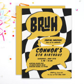 Invitation Bruh Boys Ado fête d'anniversaire