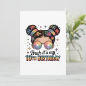 Invitation Bruh C’est ma fille décoratrice de fête d’annivers (Debout devant)