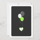 Invitation Bruh No Cap, Black & Green Birthday (Dos)