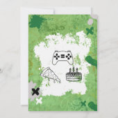 Invitation Bruh You In Vidéo Jeu Ado garçon Anniversaire (Dos)