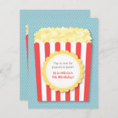 Invitation Bruit au-dessus de fête d'anniversaire de soirée (Devant / Derrière)