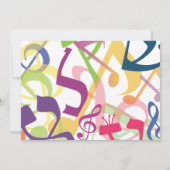 Invitation BRUITS de l'invitation de Mitzvah de barre de (Dos)