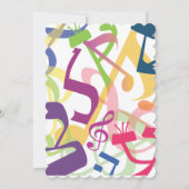 Invitation BRUITS de l'invitation de Mitzvah de barre de (Dos)