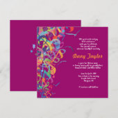 Invitation Bruits du bébé juif de Torah appelant l'invitation (Devant / Derrière)