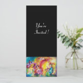 Invitation BRÛLER LE CARNAVAL, Mardi Gras Masquerade Ball (Debout devant)