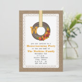 Invitation Brûlure de la couronne de monogramme Inspirée par (Debout devant)