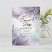 Invitation Brume de Lavande et Chuchotements d'Aquarelle (Debout devant)