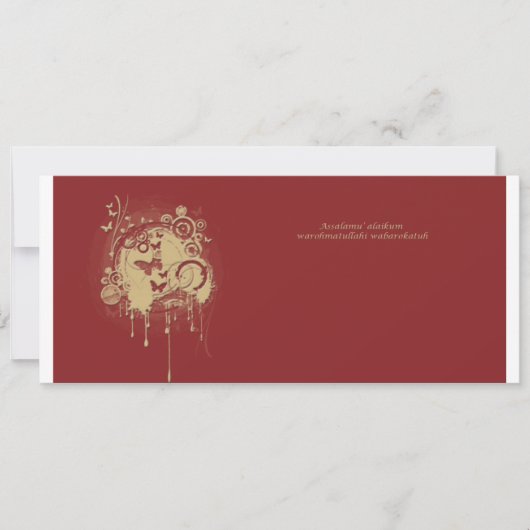 Invitation brun d'or (Devant)