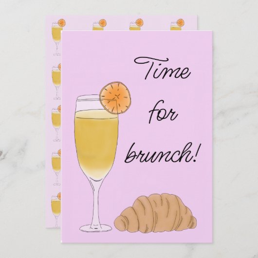 Invitation Brunch (Devant / Derrière)