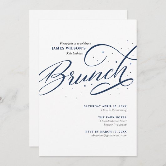 Invitation Brunch (Devant / Derrière)
