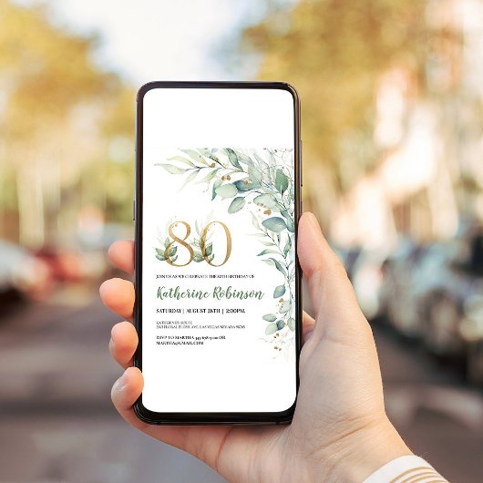 Invitation Brunch 80e anniversaire