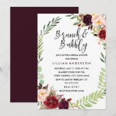 Invitation Brunch à la couronne de Bourgogne et Fête des mari (Devant / Derrière)