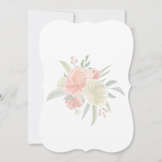 invitation brunch à la nuptiale florale de printem (Dos)