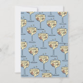 Invitation Brunch à main et Fête des mariées à bulles (Dos)