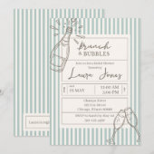 Invitation Brunch and Bubbles  (Devant / Derrière)