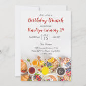 Invitation Brunch Anniversaire (Devant)