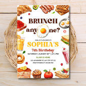 Invitation Brunch Anniversaire Invitation, Petit Déjeuner Foo